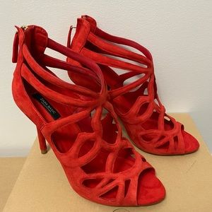 ZARA - Ornate Red Heels